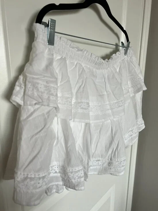 NWT XL White Skort with Lace, Wild Fable - Picture 5 of 11
